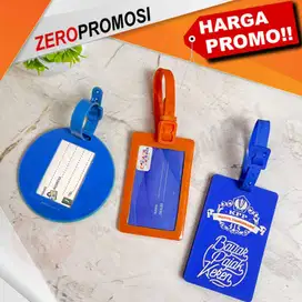 Souvenir Promosi Custom Rubber Luggage Tag untuk Traveler Aktif