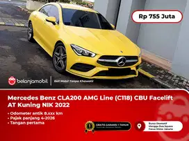 [KM 8RB] Mercedes Benz Mercy CLA 200 AMG Line AT Kuning 2022/2023