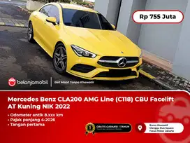 [KM 8RB] Mercedes Benz Mercy CLA 200 AMG Line AT Kuning 2022/2023