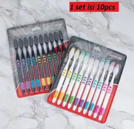 Sikat Gigi 1 Set 10 Pc Travel Toothbrush Tooth Brush Double Care