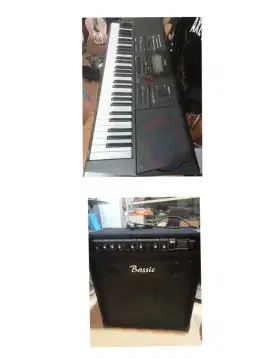 Satu paket keyboard standart studio & cafe bonus mik & stand