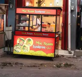 Dijual Gerobak Mie Ayam Bonus Meja Kasir