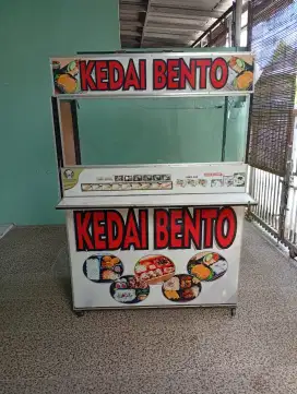 Booth portabel gerobak jualan