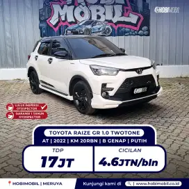 Raize GR sport 1.0 turbo at 2022 tdp 17jt gratis 3 bulan cicilan