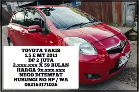 TOYOTA YARIS 1.5 E MT 2011 DP 2 JUTA