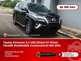 [WARRANTY] Toyota Fortuner 2.4 VRZ Diesel AT Hitam 2019/2020