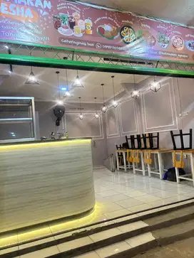 Meja Bar kafe (paket komplit)