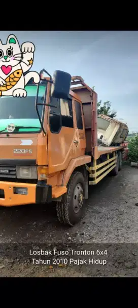Mitsubishi Fuso FN527MS 2010 losbak long 9,6m bagus siap kerja luar