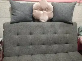 Sofa bed warna abu abu
