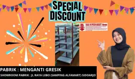 Rak minimarket gondola