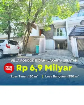 Rumah Cantik 3 Lt di Komplek Villa Pondok Indah, Keb Lama, Jaksel