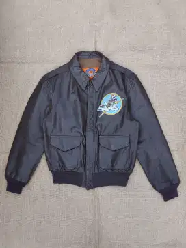 Cooper A2 Leather Flight Jacket Vintage Jaket Kulit Bomber Pilot