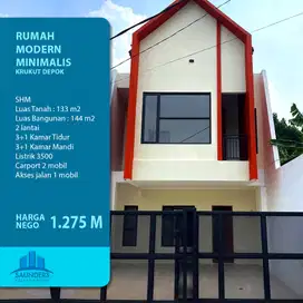Rumah Minimalis Modern Krukut Depok