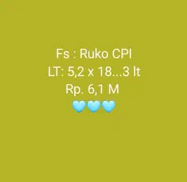 Di jual Ruko Bisnis CPI, Losari.