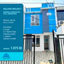 Rumah 4 BR kelapa molek kelapa gading jakarta utara