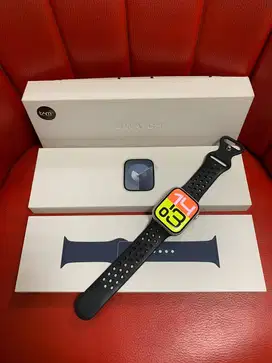 Apple Watch 9 45mm Silver Garansi iBox Digimap ID/A Aktif Fullset Ori