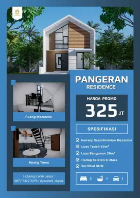 RUMAH DI PANMAS DEPOK DEKAT KRL
