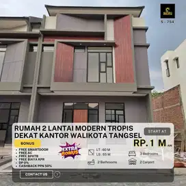 Rumah Modern Di Pamulang Kualitas Bata Merah