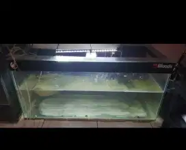 Akuarium 100cm X 45cm X 45cm kaca 6mm rapih