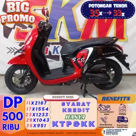 ( potongan tenor 2bulan scoopy tahun 2022 dp :500