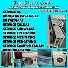 Service Mesin Cuci AC Bongkar Pasang AC Servis Kulkas Frezer Gayungan