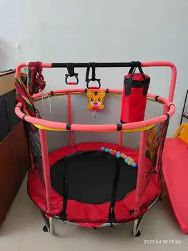 NEGO Tipis BNIB // trampolin SPEED anak jumbo warna merah lengkap BARU
