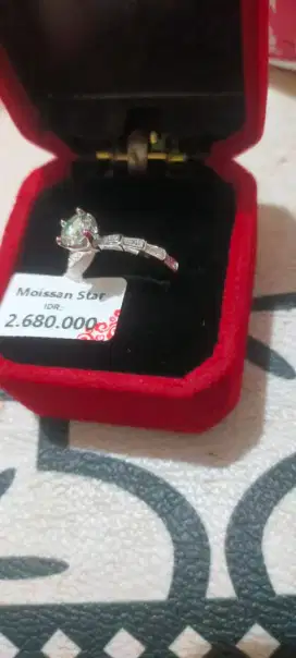 Jual cincin Moissan Star 1 karat