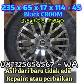 Velg black croom lengkap ban