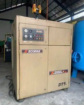 Kompresor Udara Screw ECOPAK D75A 55kW/75Hp 7.5 Bar