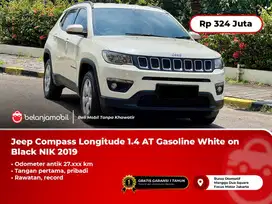 [KM 27RB] Jeep Compass Longitude 1.4 AT Gasoline White on Black 2019