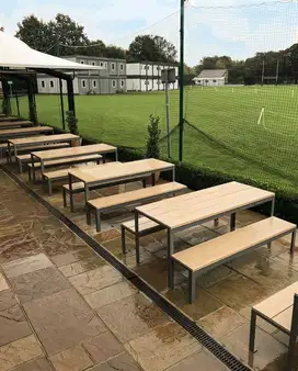 Produksi meja kursi industrial untuk kafe, taman, kedai dll termurah