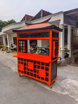 Gerobak booth, gerobak angkringan, gerobak mie ayam bakso, dll