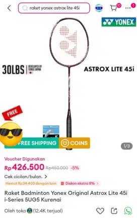 YONEX ASTROX LITE 45i