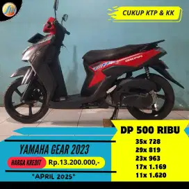 DP 500RB YAMAHA GEAR 2023 ANGSURAN SANGAT RINGAN FREE SERVIS 1 TAHUN