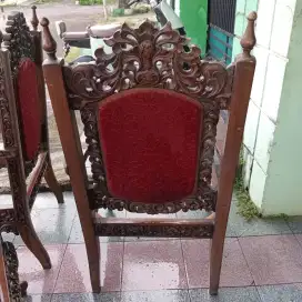 Meja kursi jati tua