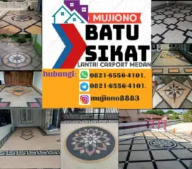 Ahli khusus tukang batu sikat lantai carport