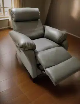 Jual murah Sofa Reclining Electric kulit import Ferrara mulus