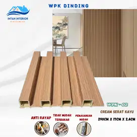 Wall Panel Wpc Dekorasi Dinding 290/WPK-02 Cream Serat Kayu