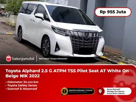 SIAP PAKAI !! TOYOTA ALPHARD G ATPM 2022 / 2023 PUTIH