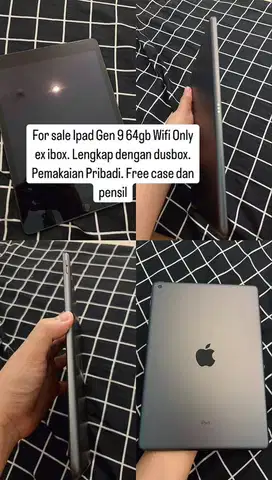 Ipad Gen 9 64Gb wifi only ex ibox