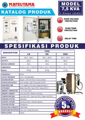 STABILIZER 7500 VA / 7.5 KVA