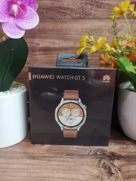 Huawei watch GT 5 46mm brown leather new garansin1 tahun murah