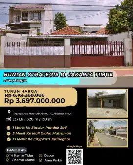 Dijual Rumah Siap Huni Palmeriam Matraman