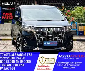 Tdp25JT Toyota Alphard 2.5 G TSS Hitam Metalik nik 2022 Tgn 1 dr baru