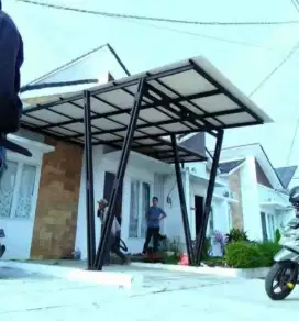 Pemasangan kanopi baja ringan