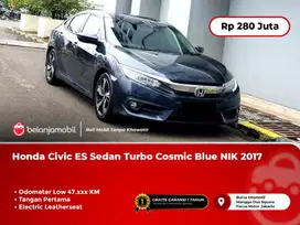 [LOW KM 47RB] Honda Civic Sedan ES Sedan Turbo Cosmic Blue 2017/2018