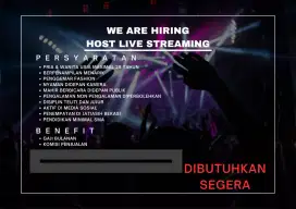 LOWONGAN KERJA HOST LIVE STREAMING