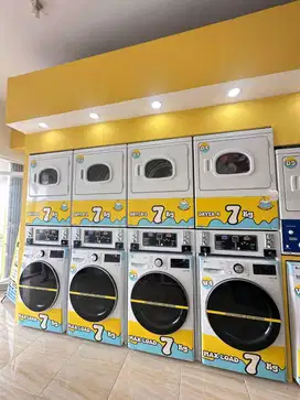 PAKET USAHA LAUNDRY KOIN 4 STACK TERLENGKAP