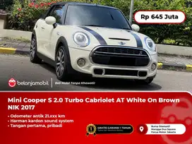 [LOW KM 19RB] Mini Cooper S 2.0 Turbo Cabriolet AT White 2017/2018