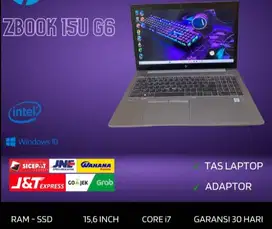 Laptop HP Zbook 15U G6 Core i7 Gen 8 RAM 16/256GB FULL HD D-RC